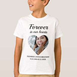 Heart shaped photo Forever in our hearts T-Shirt