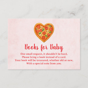 Heart Shaped Pizza Books for Baby Card Red Check