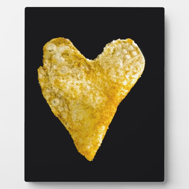 Heart Shaped Potato Chip Plaque (Front)