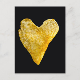 Heart Shaped Potato Chip Postcard