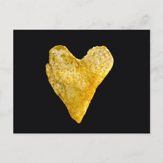Heart Shaped Potato Chip Postcard (Front)