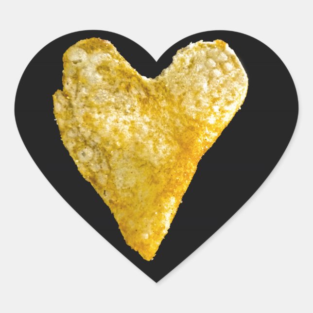 Heart Shaped Potato Chip Sticker (Front)