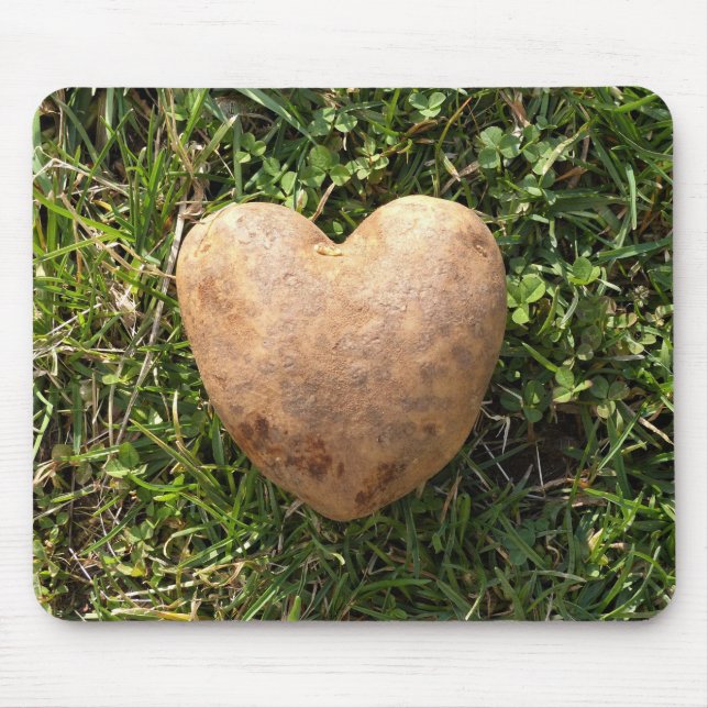 Heart Shaped Potato Mouse Pad (Front)