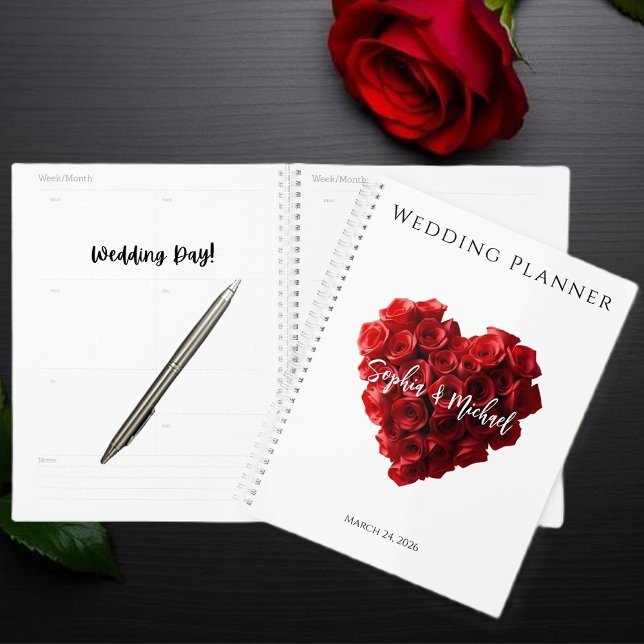 Heart Shaped Red Roses-Wedding (Heart Shaped Red Roses-Wedding Planner)