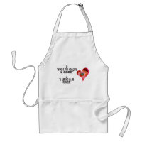 Heart Shaped Red Tomato Jokes Quotes Adult Apron