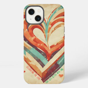 Heart-Shaped Retro iPhone 13 Case