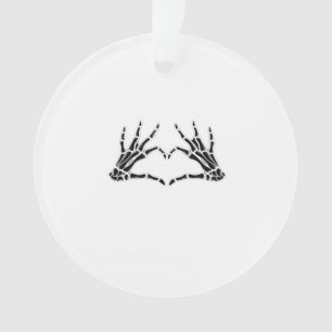 Heart-Shaped Skeleton Hands - Unique Art For Skele Ornament
