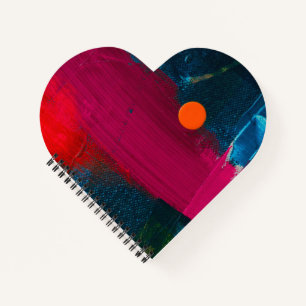 Heart Shaped Spiral Bound Notebook