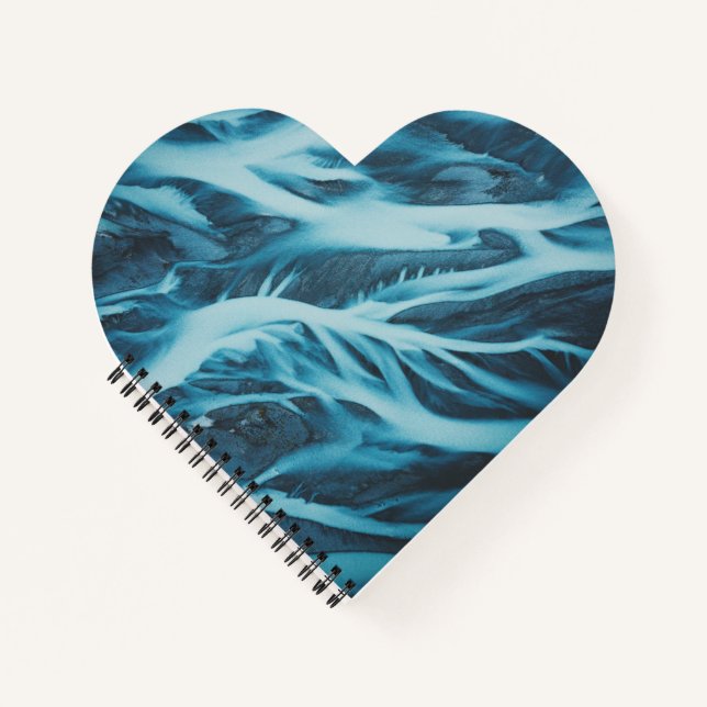 Heart Shaped Spiral Bound Notebook (Front)