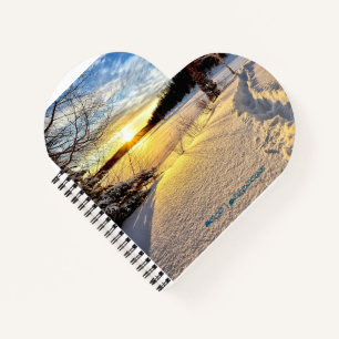 Heart Shaped Spiral Bound Notebook