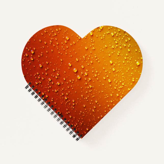 Heart Shaped Spiral Bound Notebook (Front)