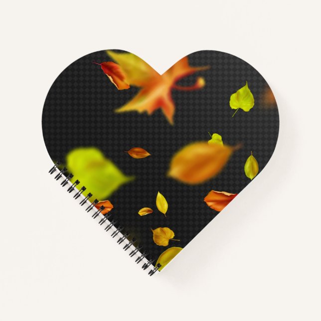 Heart Shaped Spiral Bound Notebook (Front)