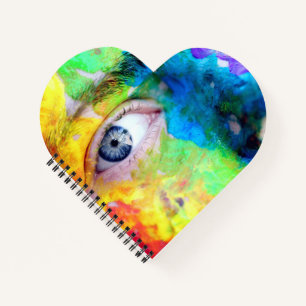 Heart Shaped Spiral Bound Notebook
