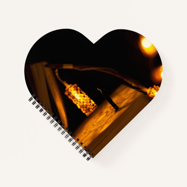Heart Shaped Spiral Bound Notebook (Front)
