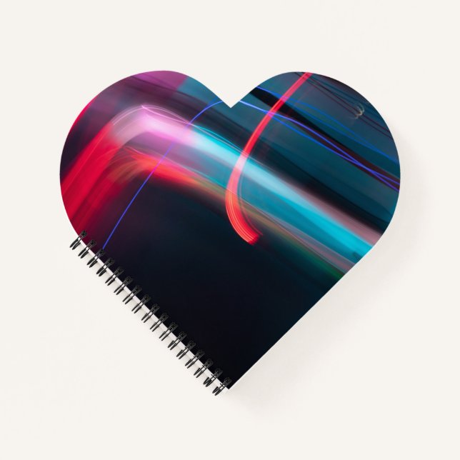 Heart Shaped Spiral Bound Notebook (Front)
