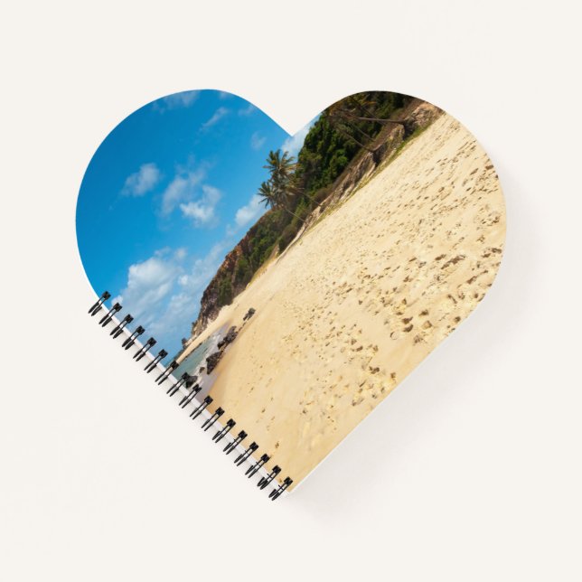 Heart Shaped Spiral Bound Notebook (Front)