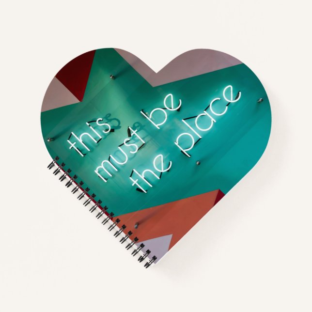 Heart Shaped Spiral Bound Notebook (Front)