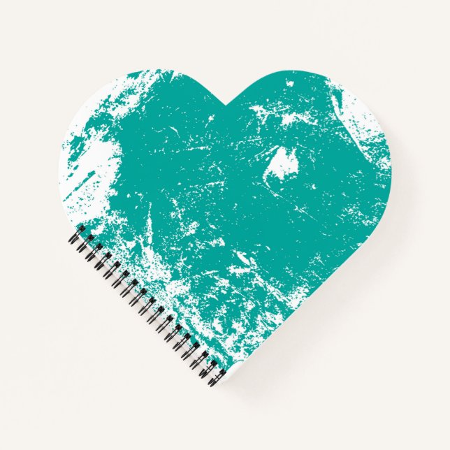 Heart Shaped Spiral Bound Notebook (Front)