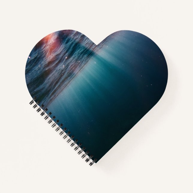 Heart Shaped Spiral Bound Notebook (Front)