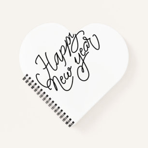 Heart Shaped Spiral Bound Notebook