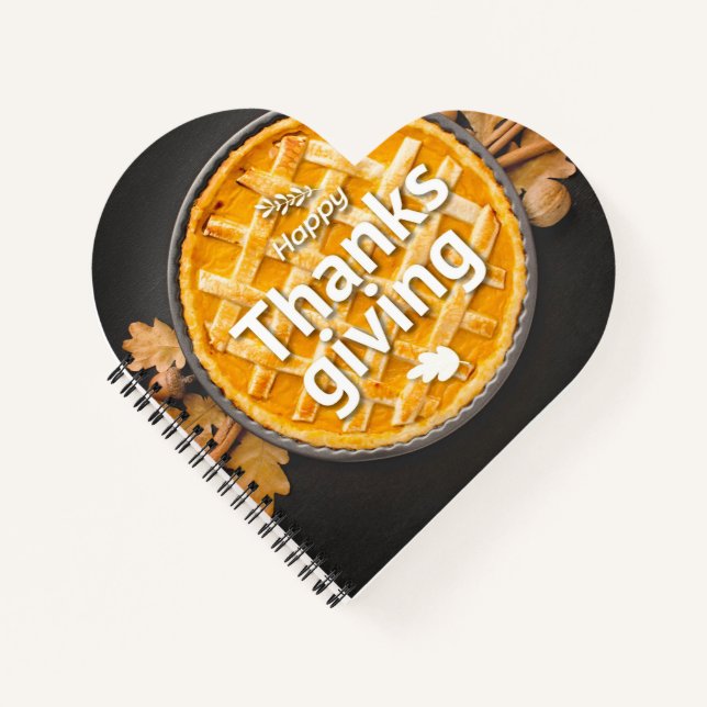 Heart Shaped Spiral Bound Notebook (Front)