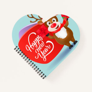 Heart Shaped Spiral Bound Notebook