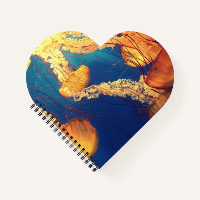 Heart Shaped Spiral Bound Notebook (Front)