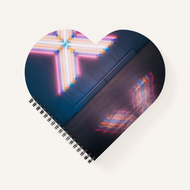 Heart Shaped Spiral Bound Notebook (Front)
