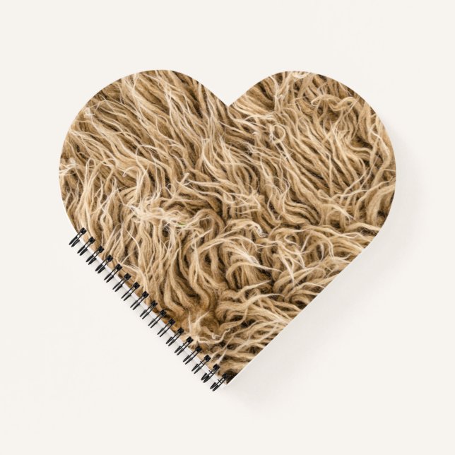 Heart Shaped Spiral Bound Notebook (Front)