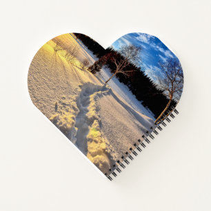 Heart Shaped Spiral Bound Notebook