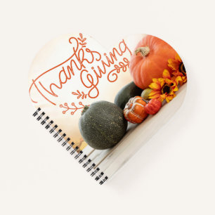 Heart Shaped Spiral Bound Notebook
