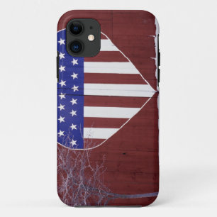 Heart-Shaped Stars and Stripes iPhone 11 Case