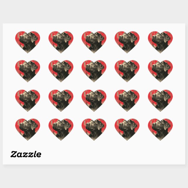 Heart-shaped stickers (Sheet)