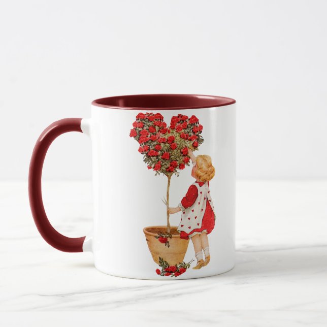Heart Shaped Topiary Mug (Left)