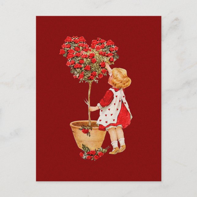 Heart Shaped Topiary Postcard (Front)