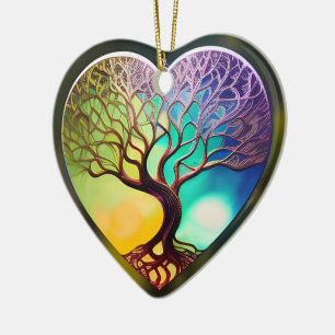 Heart shaped Tree Of Life Ornament