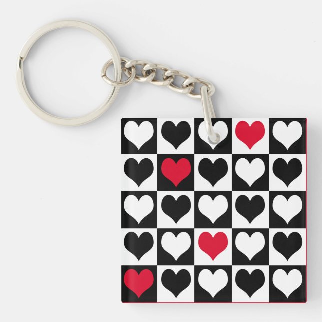 Heart shapes keychain (Front)