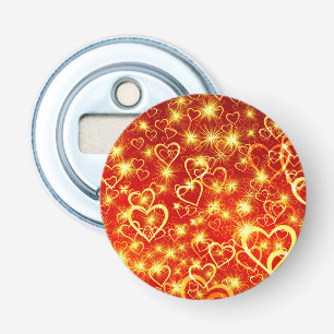 Heart Shapes Pattern-25622 Bottle Opener
