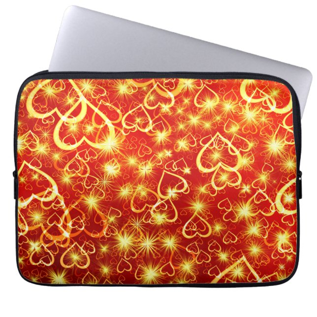 Heart Shapes Pattern-25622 Laptop Sleeve (Front)