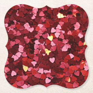 Heart Shapes Texture-20622 Paper Coaster