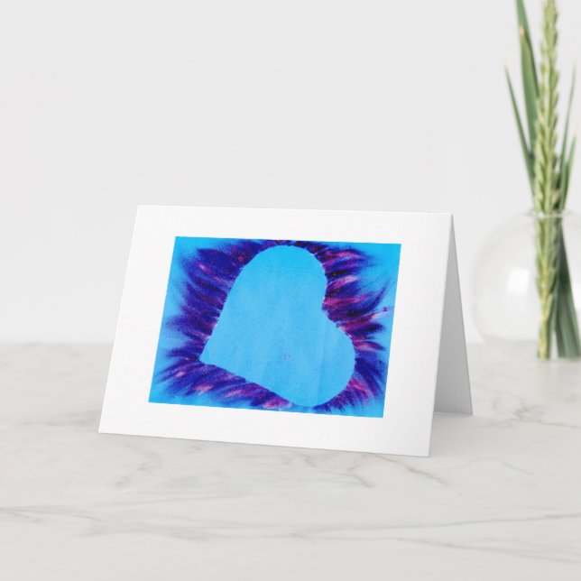 Heart shine blue2 card (Front)