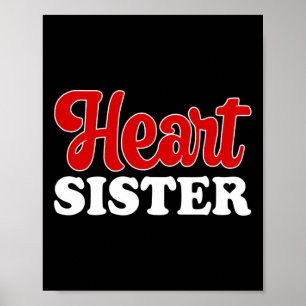Heart Sister Chd Warrior Sister Congenital Heart D Poster