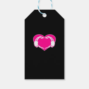Heart Skeleton Hands Gothic Valentine  Classic Gift Tags