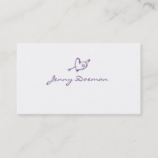 Heart Sketch Business Card