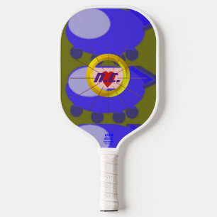 Heart Spaceship Modern Pickleball Paddle