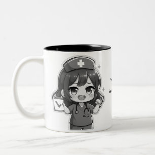 Heart Specialist: Detail Nurse Two-Tone Coffee Mug