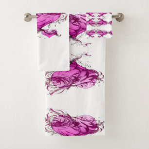 Heart Splash Bath Towel Set