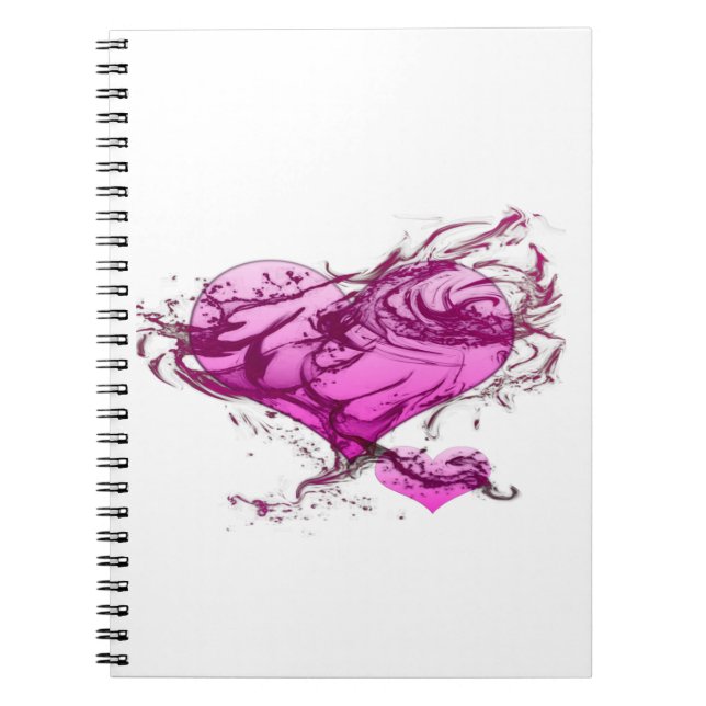 Heart Splash Notebook (Front)