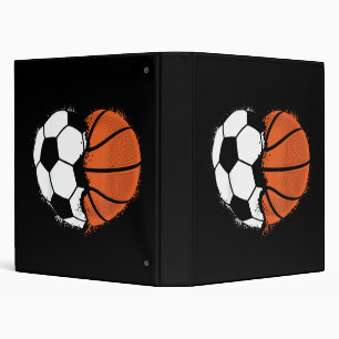 Heart Sports Soccer Basketball Ball Lover Valentin Binder