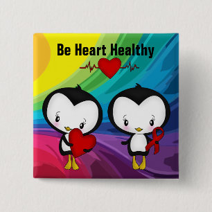 Heart- Square Button